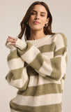 Z Supply: Anders Stripe Crew Neck Sweater- Willow