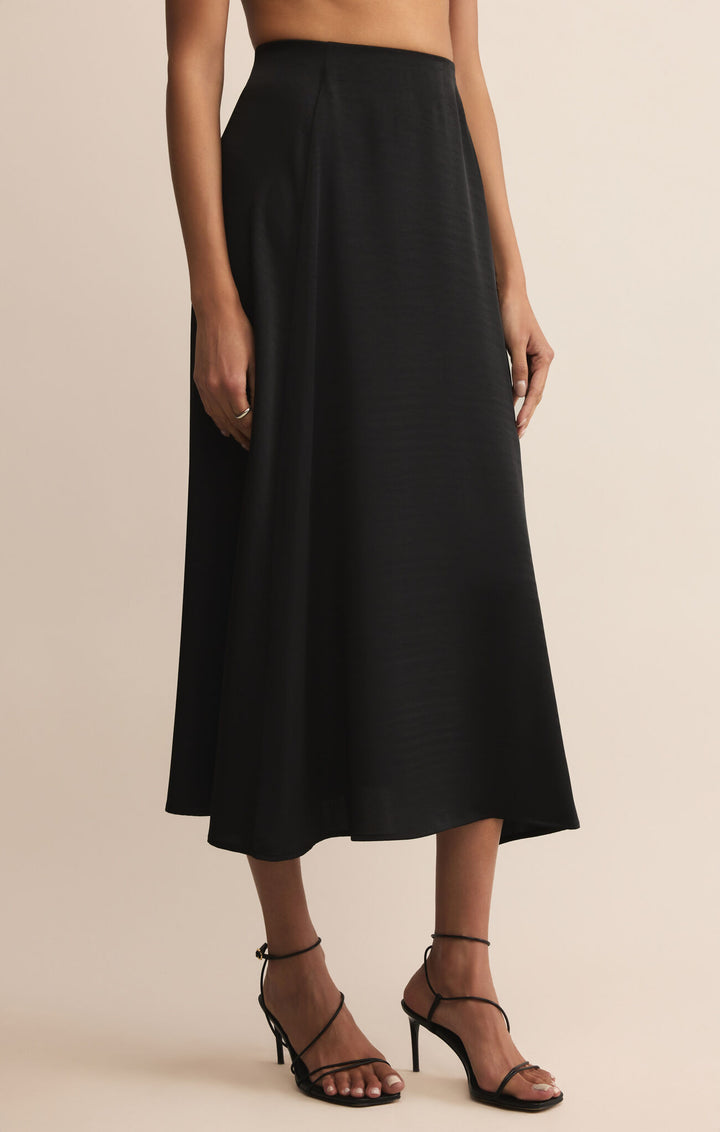 Z Supply: Northpointe Midi Skirt - Black