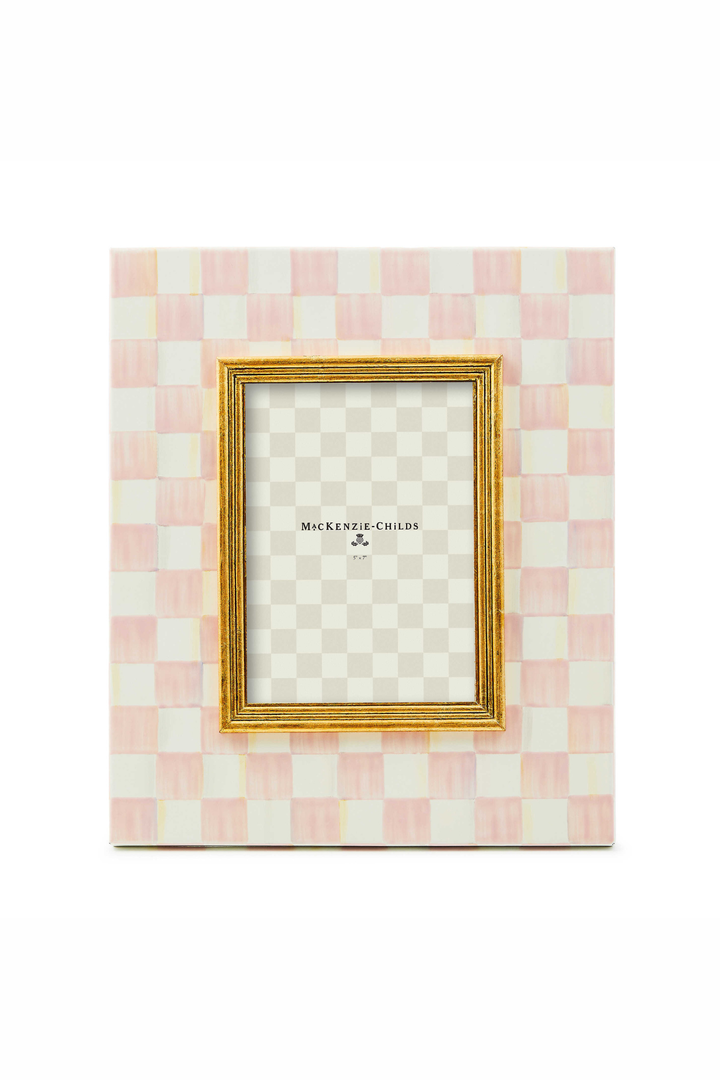 MacKenzie Childs: Rosy Check 5" x 7" Frame