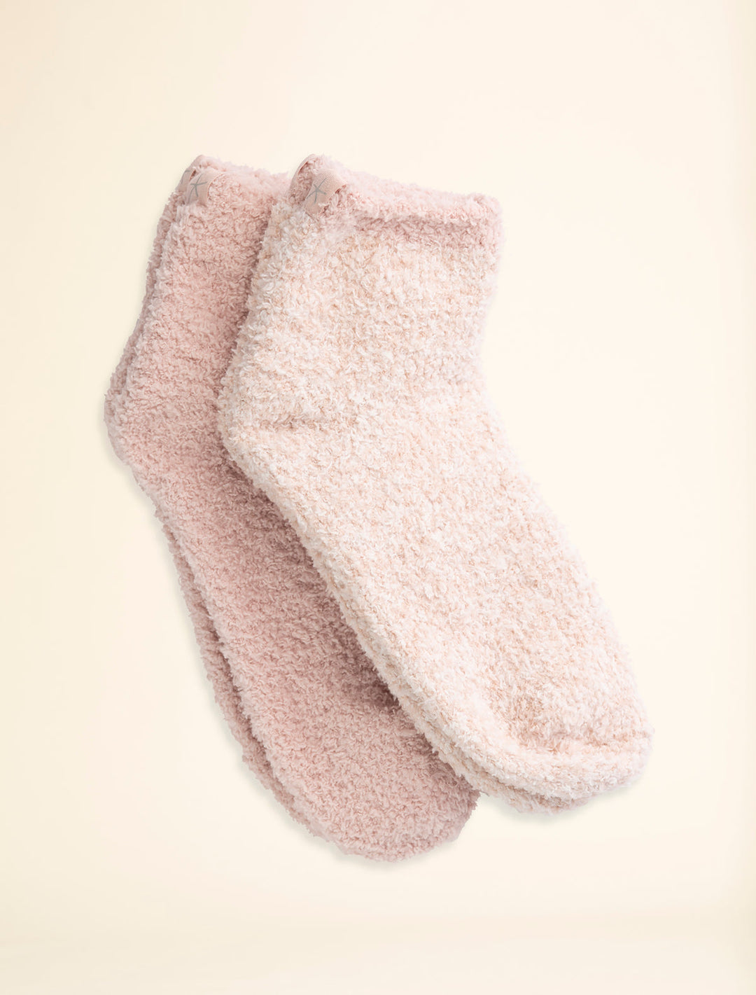 Barefoot Dreams: CozyChic® 2 Pair Tennis Sock Set - Dusty Rose