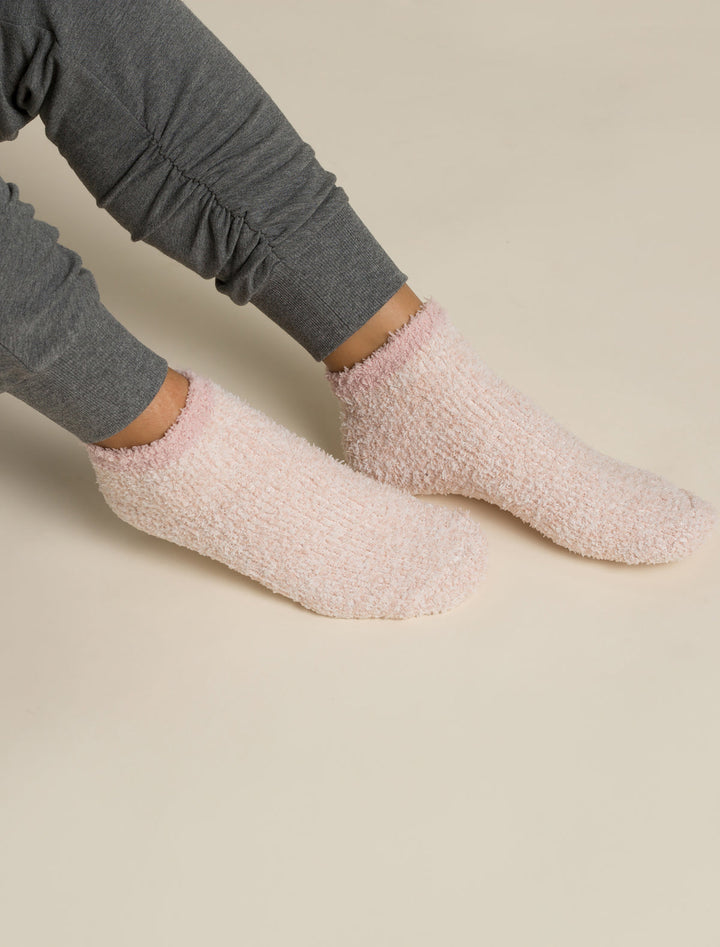 Barefoot Dreams: CozyChic® 2 Pair Tennis Sock Set - Dusty Rose