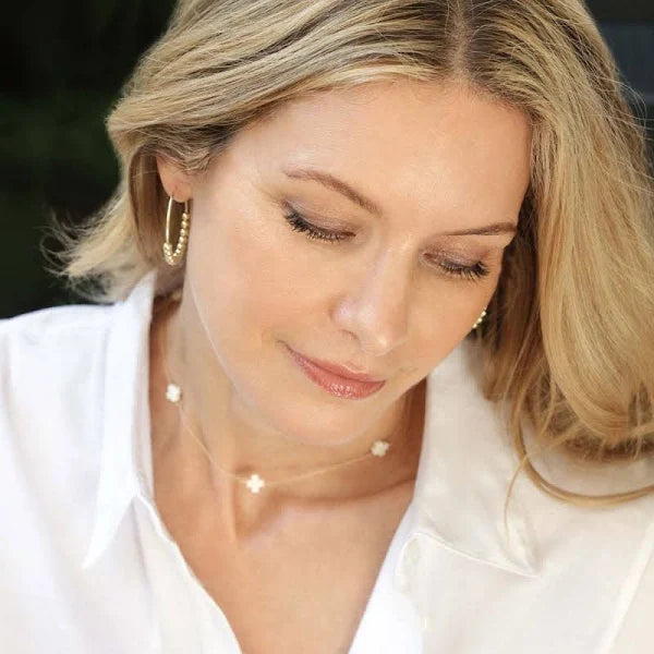 enewton:  17" Chocker Simplicity Chain Gold - Signature Cross Gold