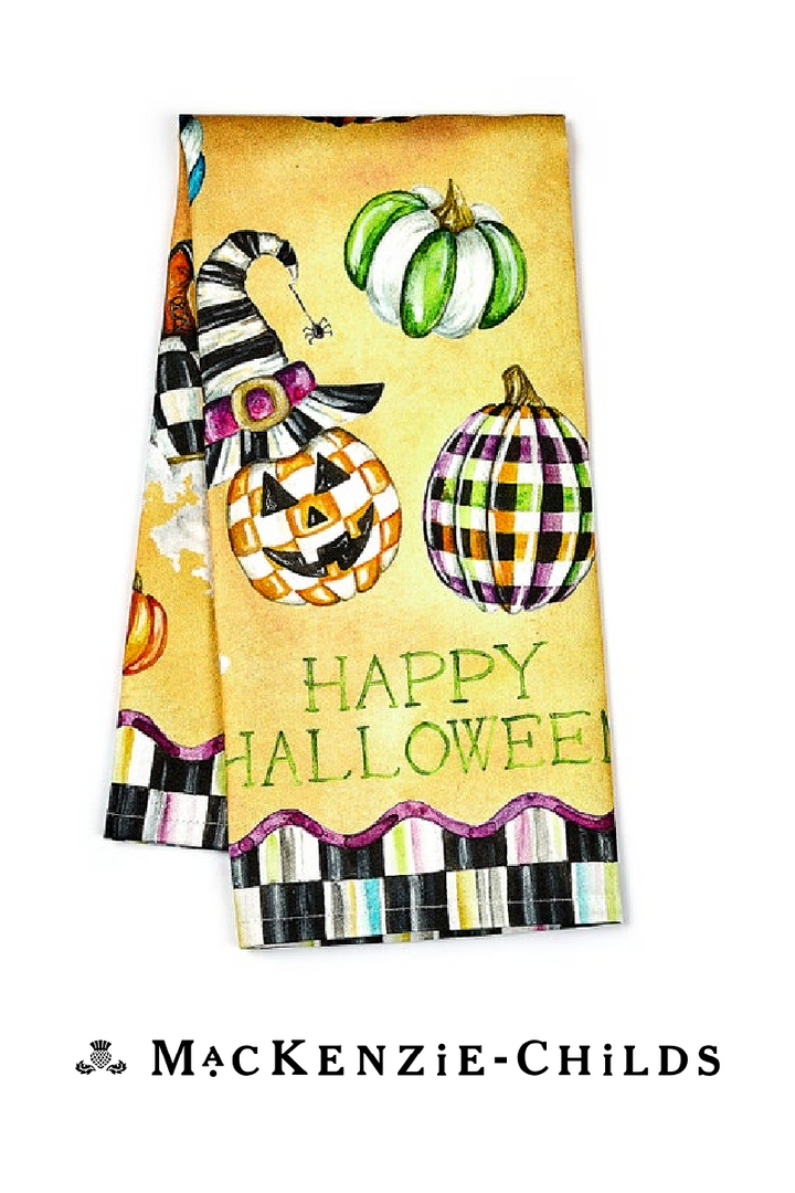 MacKenzie Childs: Happy Halloween Dish Towel