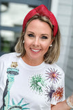 Brianna Cannon: SOLID TWEED + Gold Headband - Red