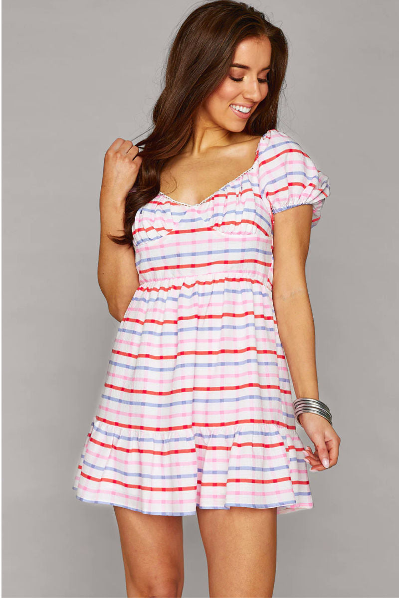 BuddyLove: DOROTHY SHORT SLEEVE MINI DRESS - USA