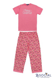 Merry Christmas Nutcracker PJ Set - Pink