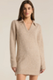 Z Supply: Redford Sweater Dress - Light Oatmeal Heather