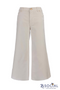 KUT: MEG HIGH RISE WIDE LEG RAW HEM - Cream