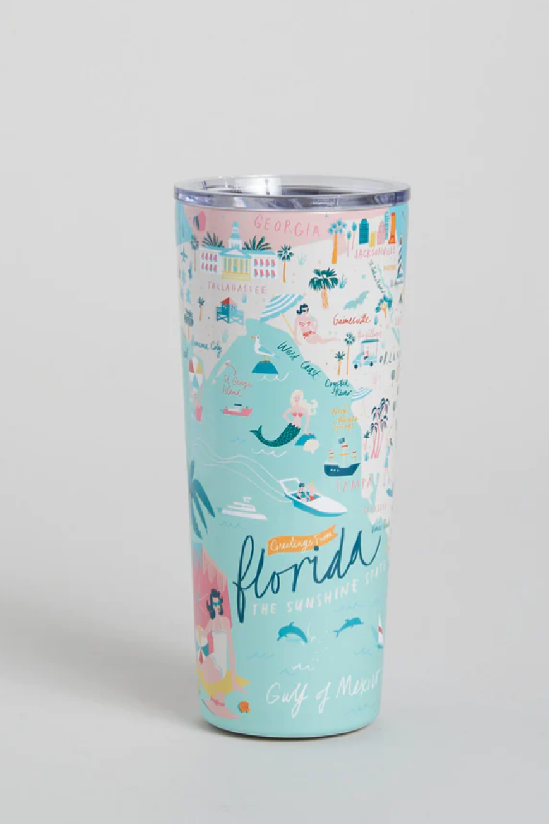 Stainless Steel Drink Tumbler 22 oz. Florida - Thumbnail 5