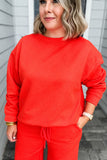 Travel On Long Sleeve Pullover - Orange