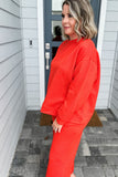 Travel On Long Sleeve Pullover - Orange
