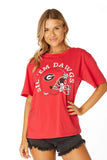 The Sic 'Em Dawgs Helmet Boyfriend Tee
