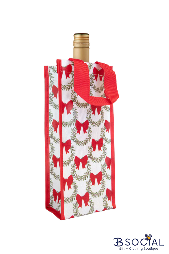 Wine Bag | Red Wreath