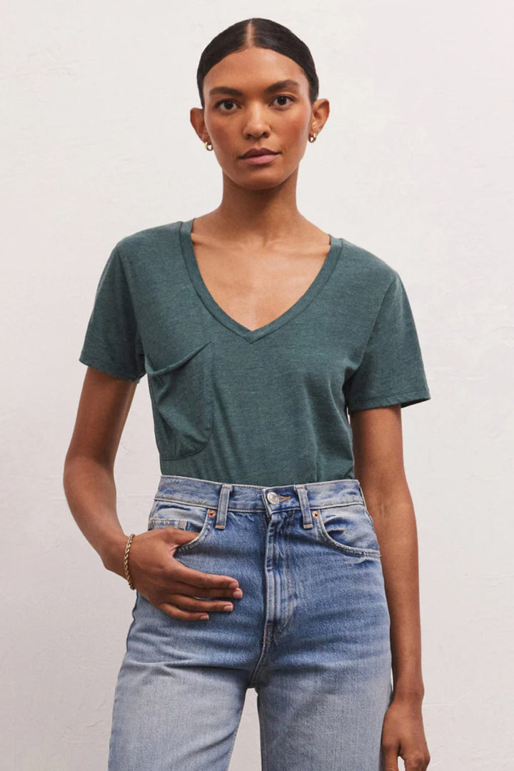 Z Supply: The Pocket Tee - Teal Abyss