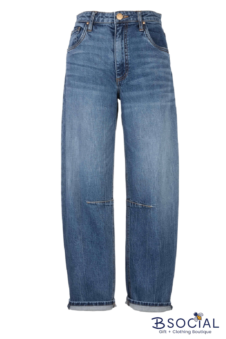 KUT: ASHLEY HIGH RISE SLOUCHY BARREL JEAN - DEDICATION
