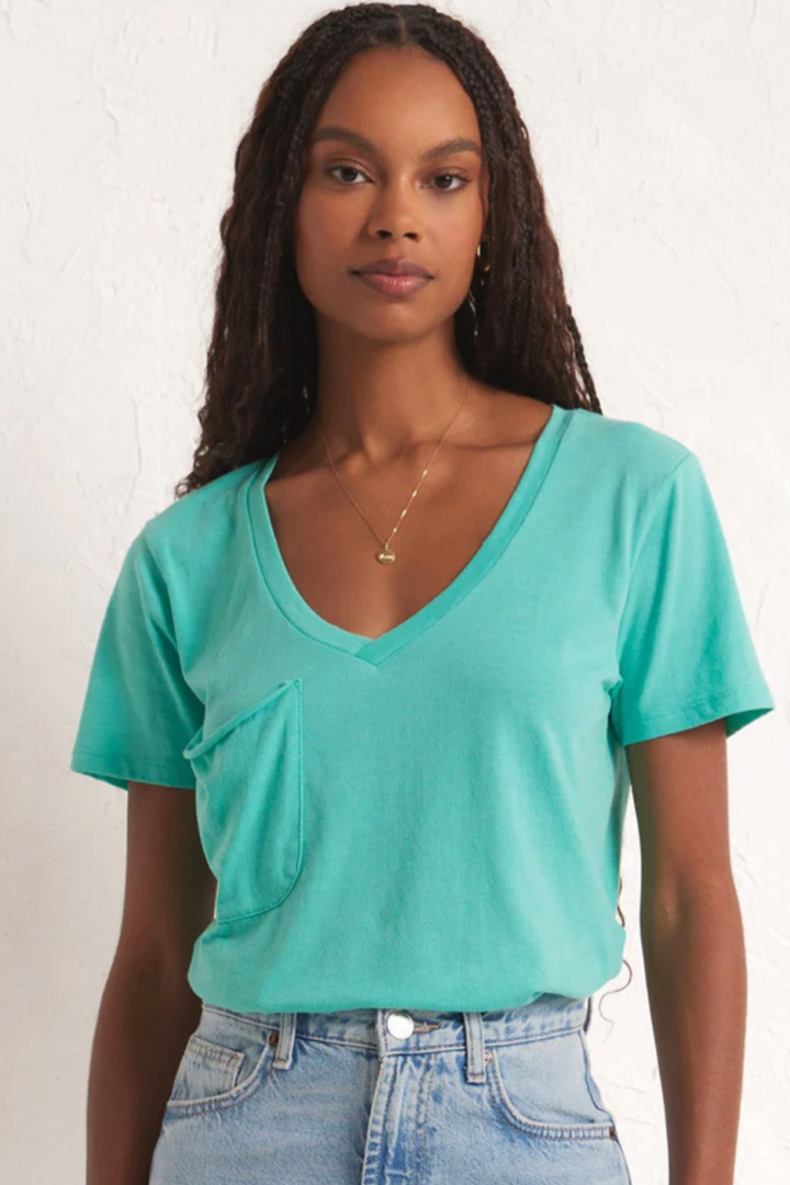 Z Supply: The Pocket Tee - Cabana Green