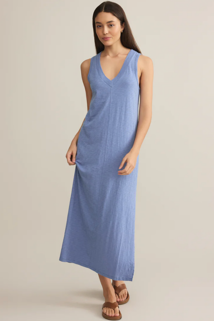 Z Supply: Palisades Midi Dress - Sky Blue