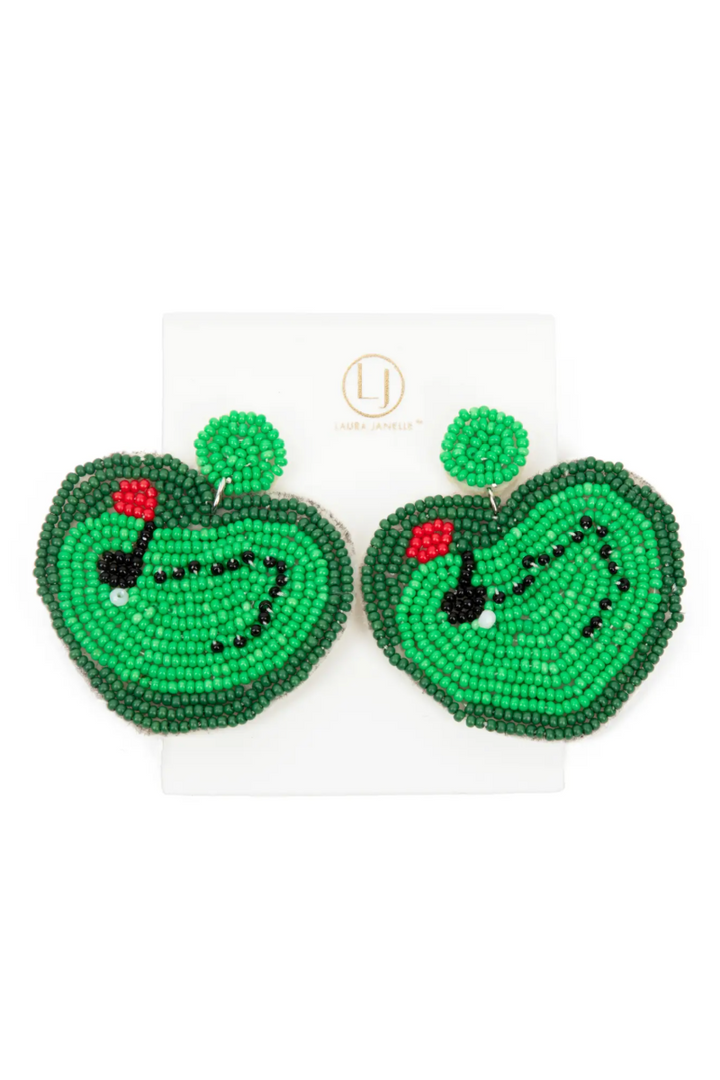 Putting Green Earrings