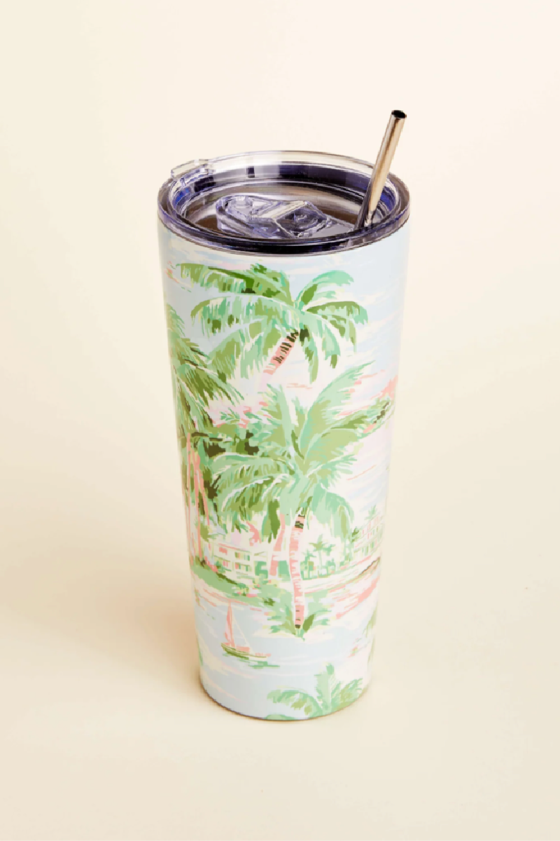 Spartina: Stainless Steel Drink Tumbler 30 oz - Coastal Dreams