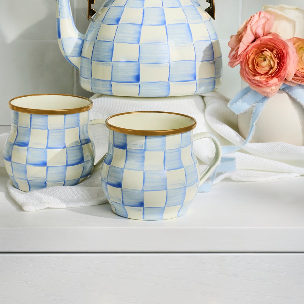 MacKenzie Childs: Sky Check Mug