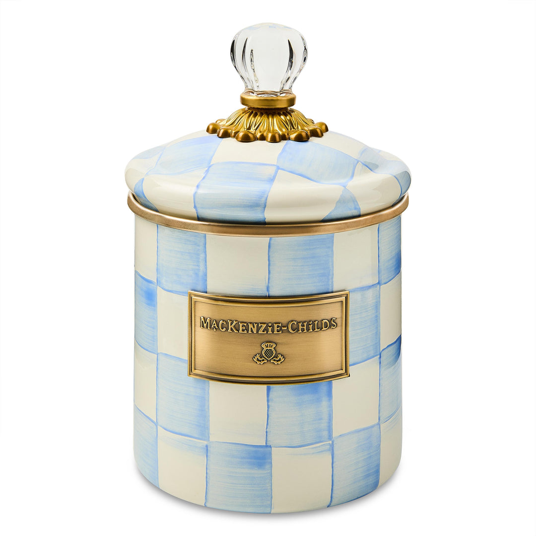MacKenzie Childs: Sky Check Small Canister