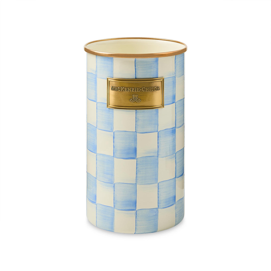MacKenzie Childs: Sky Check Utensil Holder