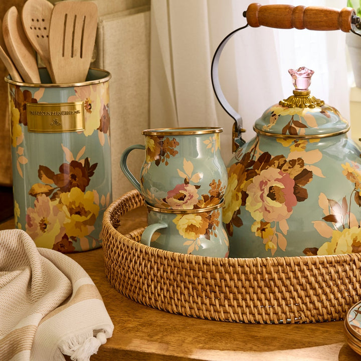 MacKenzie Childs: Wild Rose Slate Mug