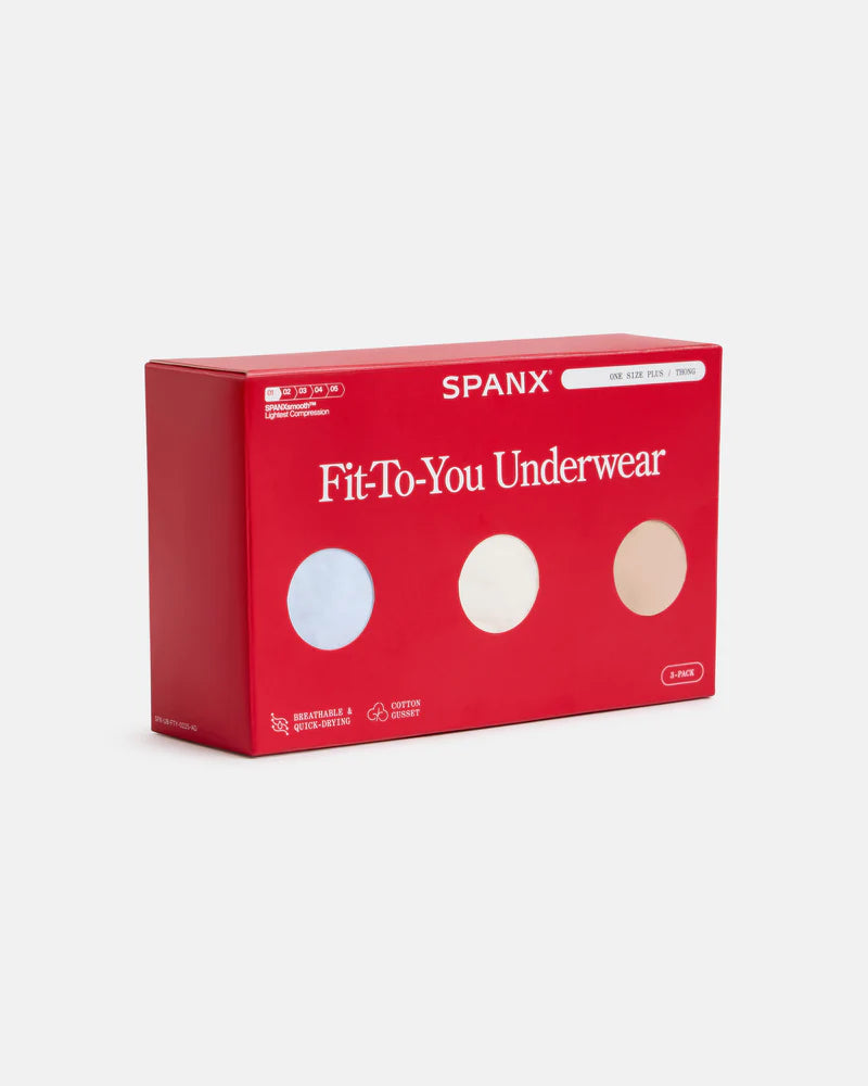 Spanx: SPANXsmooth™ Fit-To-You Thong 3-Pack Box