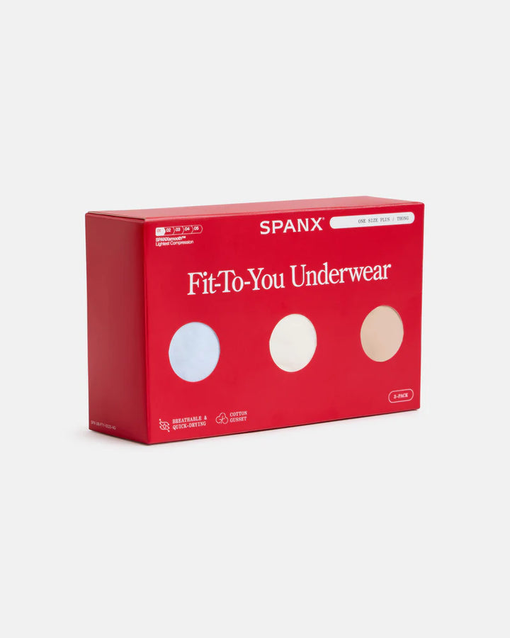 Spanx: SPANXsmooth™ Fit-To-You Thong 3-Pack Box