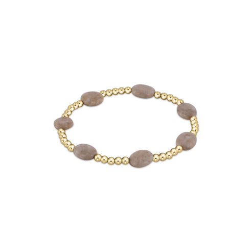 enewton: Admire Gold 3mm Bead Bracelet Riverstone