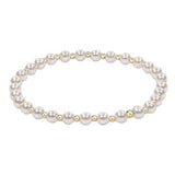 enewton: Classic Grateful Pattern 4mm Bead Bracelet  - Pearl
