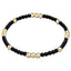 enewton: Worthy Pattern 3mm Bead Bracelet Matte Onyx
