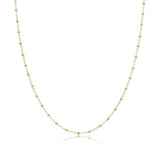 enewton: 15" Choker Simplicity Chain Gold - 2mm Pearl