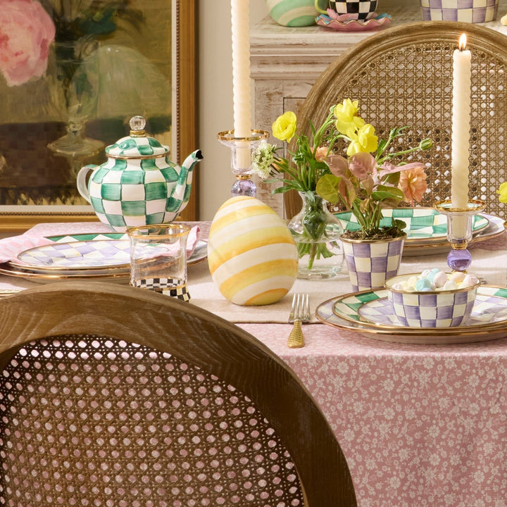 MacKenzie Childs: Sunshine Stripe Mini Egg - B Social Boutique