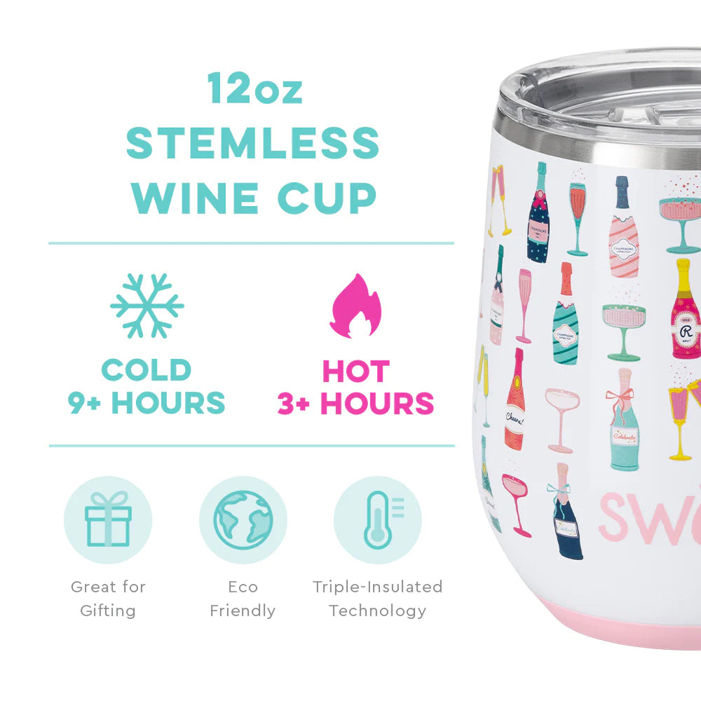 Swig: Pop Fizz Stemless Wine Cup (12oz)