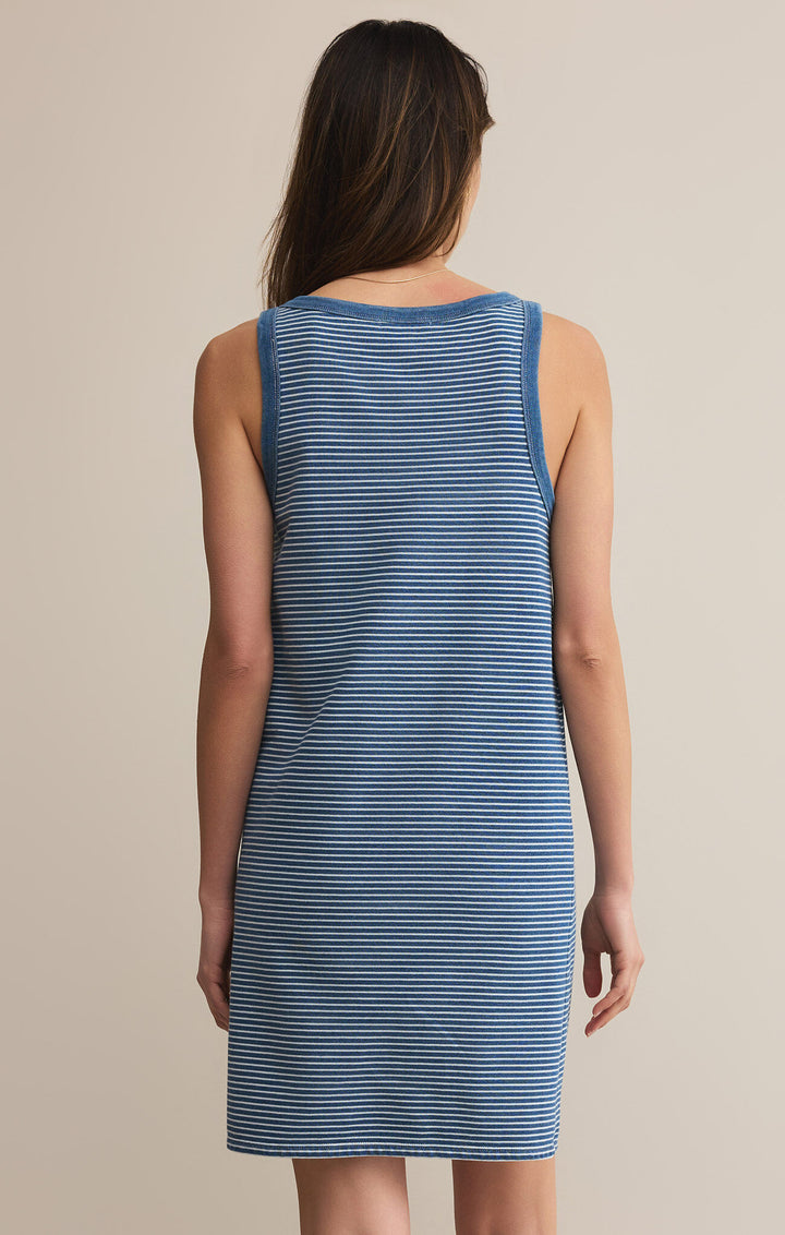 Z Supply: Mathis Striped Mini Dress Vintage Indigo