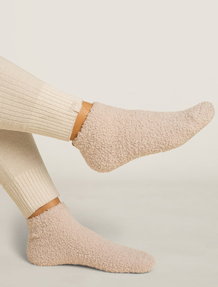 Barefoot Dreams: CozyChic® 2 Pair Tennis Sock Set - Stone Multi