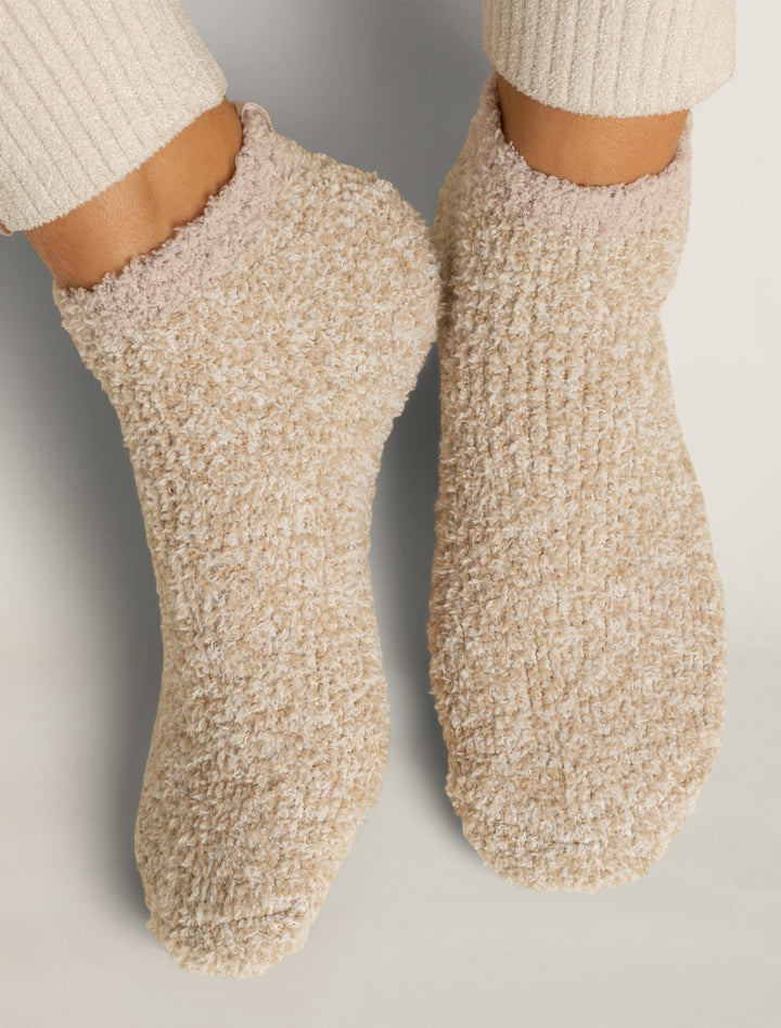 Barefoot Dreams: CozyChic® 2 Pair Tennis Sock Set - Stone Multi