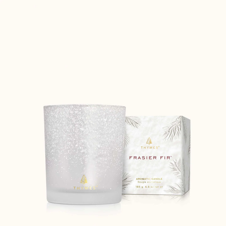 Thymes: Frasier Fir Medium Flocked Collection Poured Candle