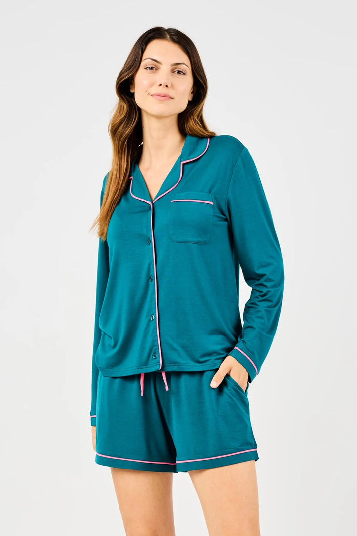 Mary Square: Charlotte Teal Top