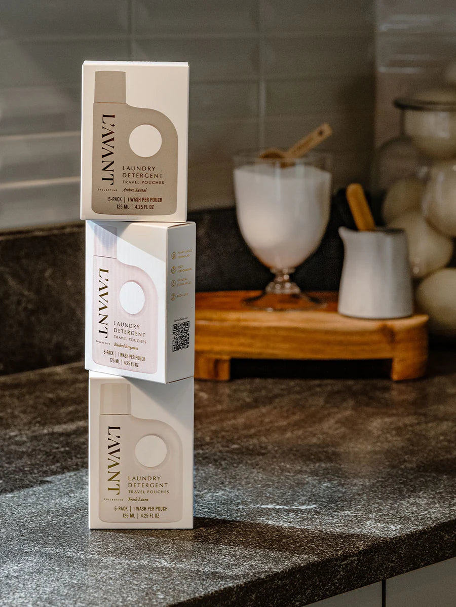 L'AVANT Collective: Laundry Detergent Travel Pack (Set of 5) - Fresh Linen