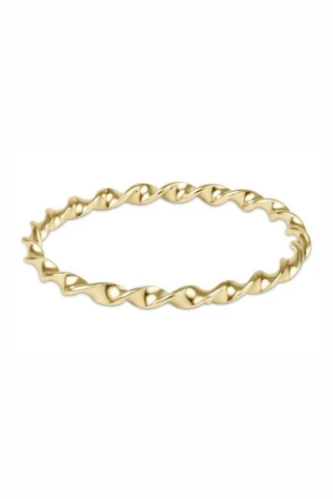enewton: Classic Twisted Thin Band Ring -  Gold