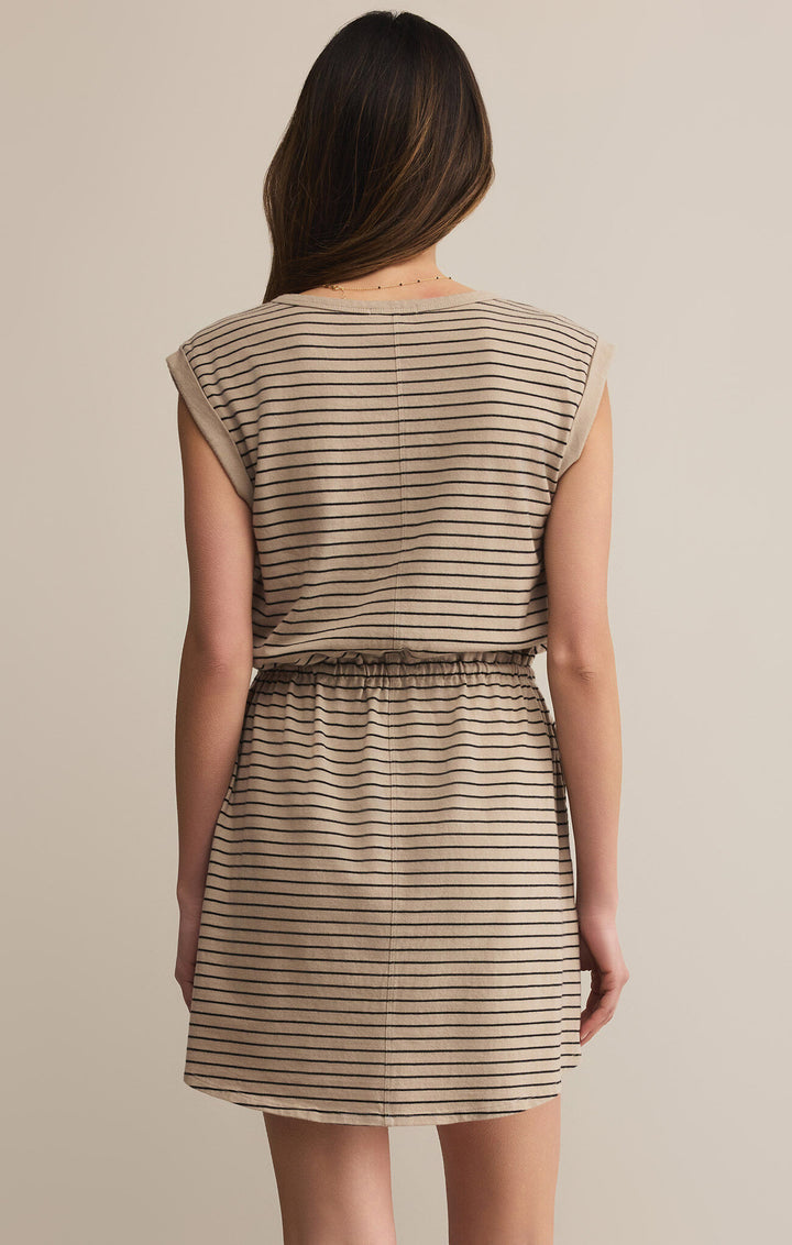 Z Supply: Dayshift Striped Mini Dress Retreat