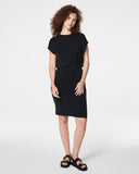 Spanx: Airessentials Gathered Waist Dress - Very Black