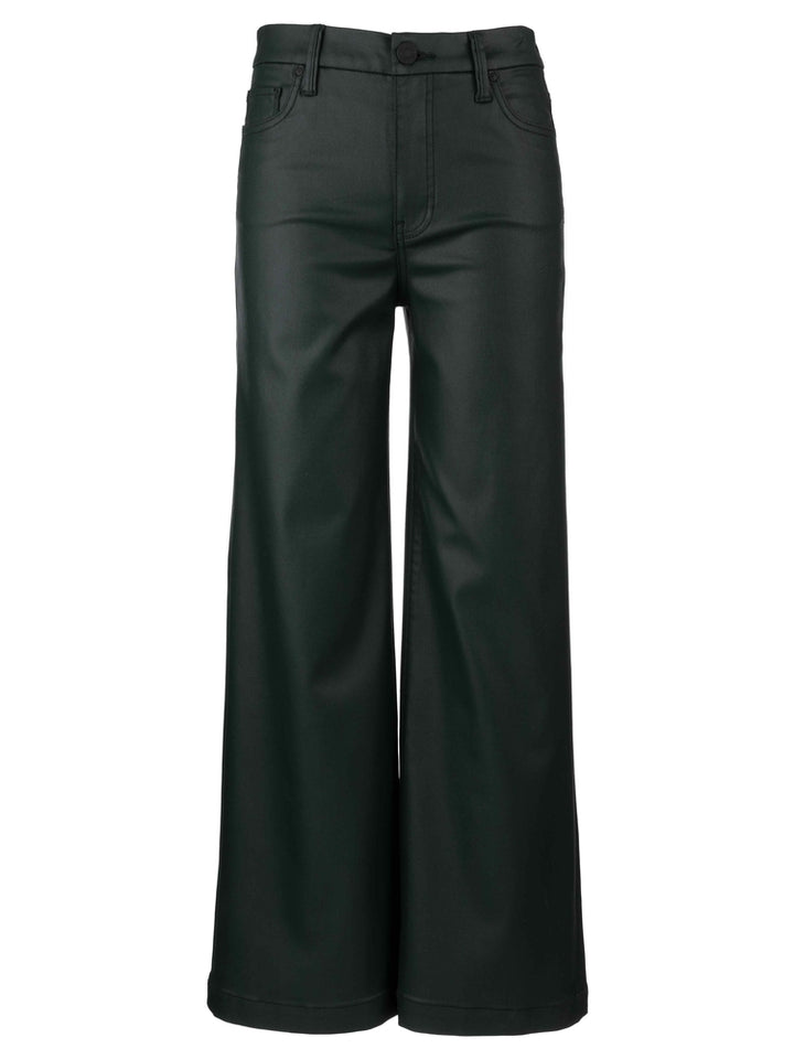KUT: Meg Coated High Rise Wide Leg - Forest