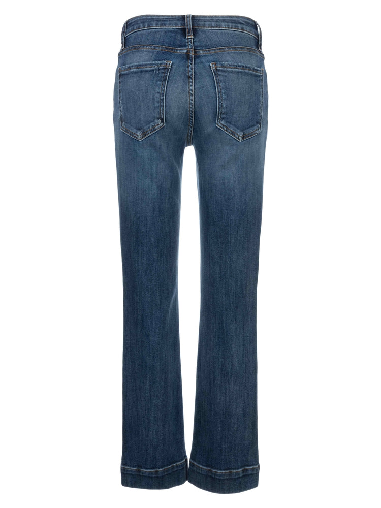KUT: Kelsey  High Rise Ankle Flare With Wide Hem  - Vibrant