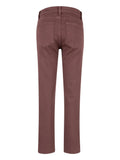 Kut: REESE HIGH RISE FAB ANKLE STRAIGHT- BORDEAUX
