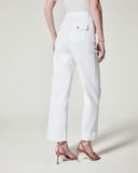 Spanx: Stretch Twill Cropped Wide Leg Pant - Bright White