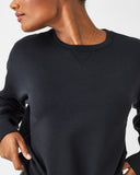 SPANX: Airessentials Long Sleeve Crew  - Very Black