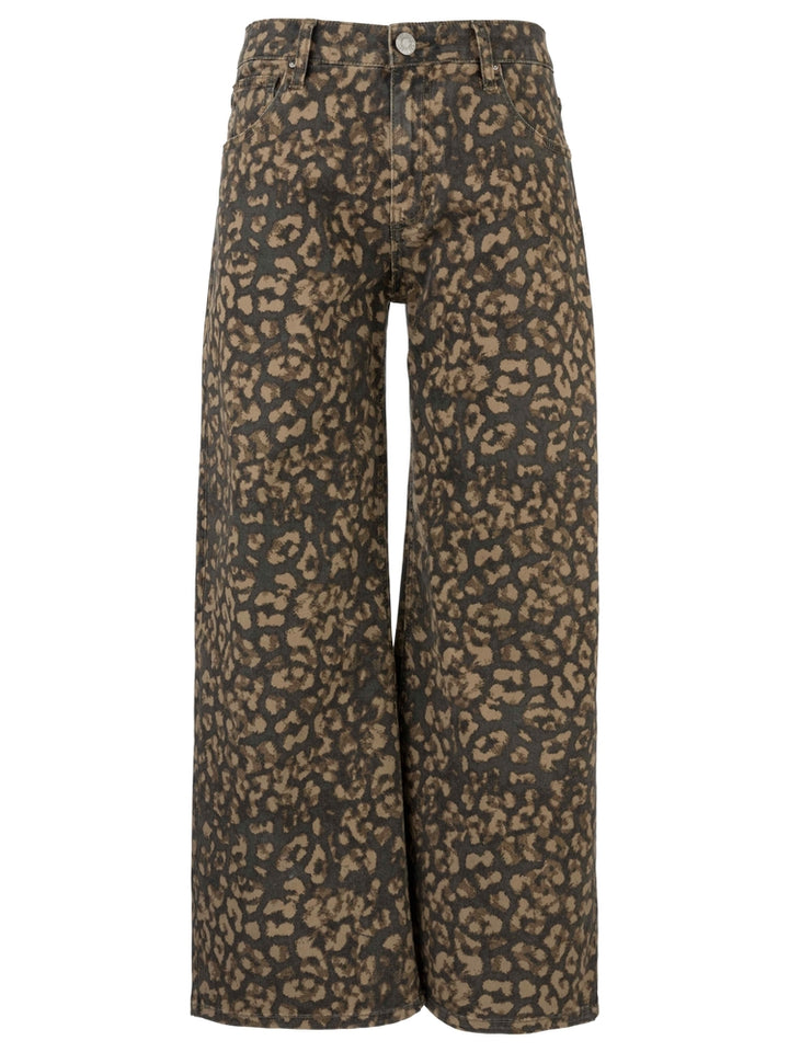 KUT: Meg High Rise Wide Leg - Leopard